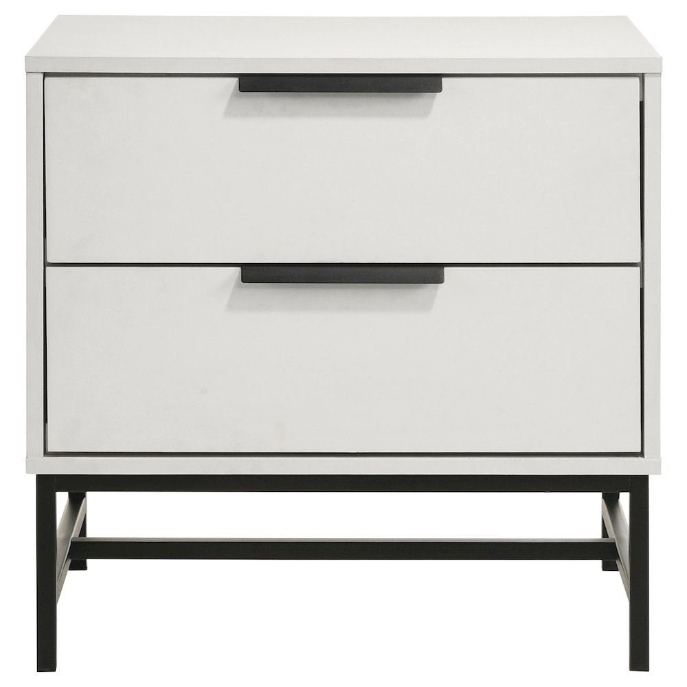 Sonora 2-drawer Nightstand Bedside Table White. Picture 3