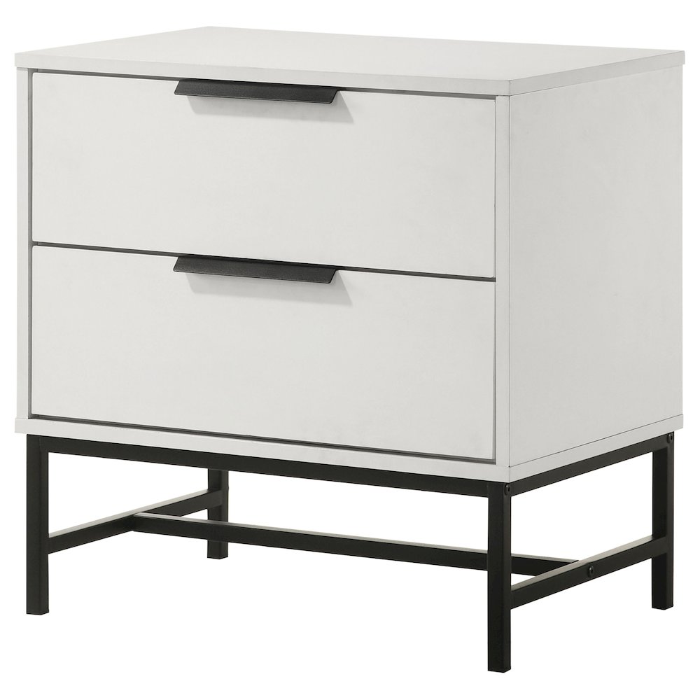 Sonora 2-drawer Nightstand Bedside Table White. Picture 4