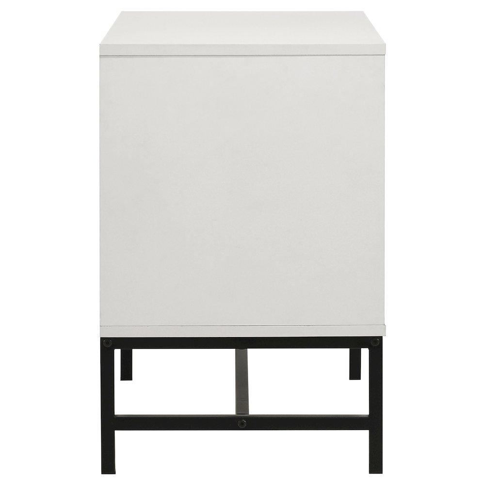 Sonora 2-drawer Nightstand Bedside Table White. Picture 5