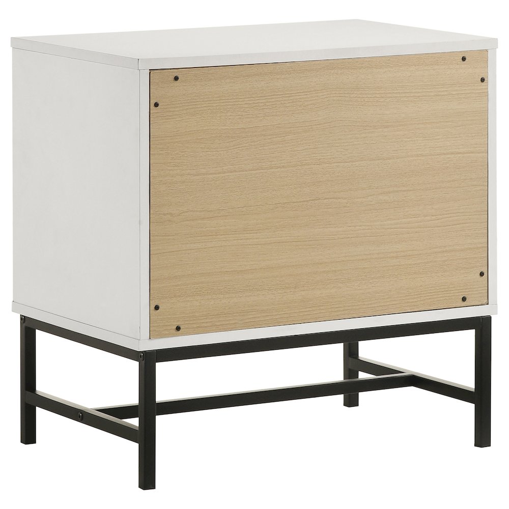 Sonora 2-drawer Nightstand Bedside Table White. Picture 6