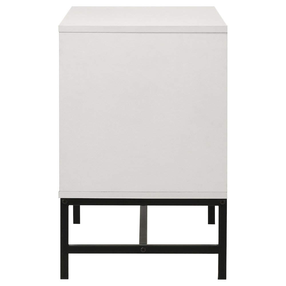 Sonora 2-drawer Nightstand Bedside Table White. Picture 9