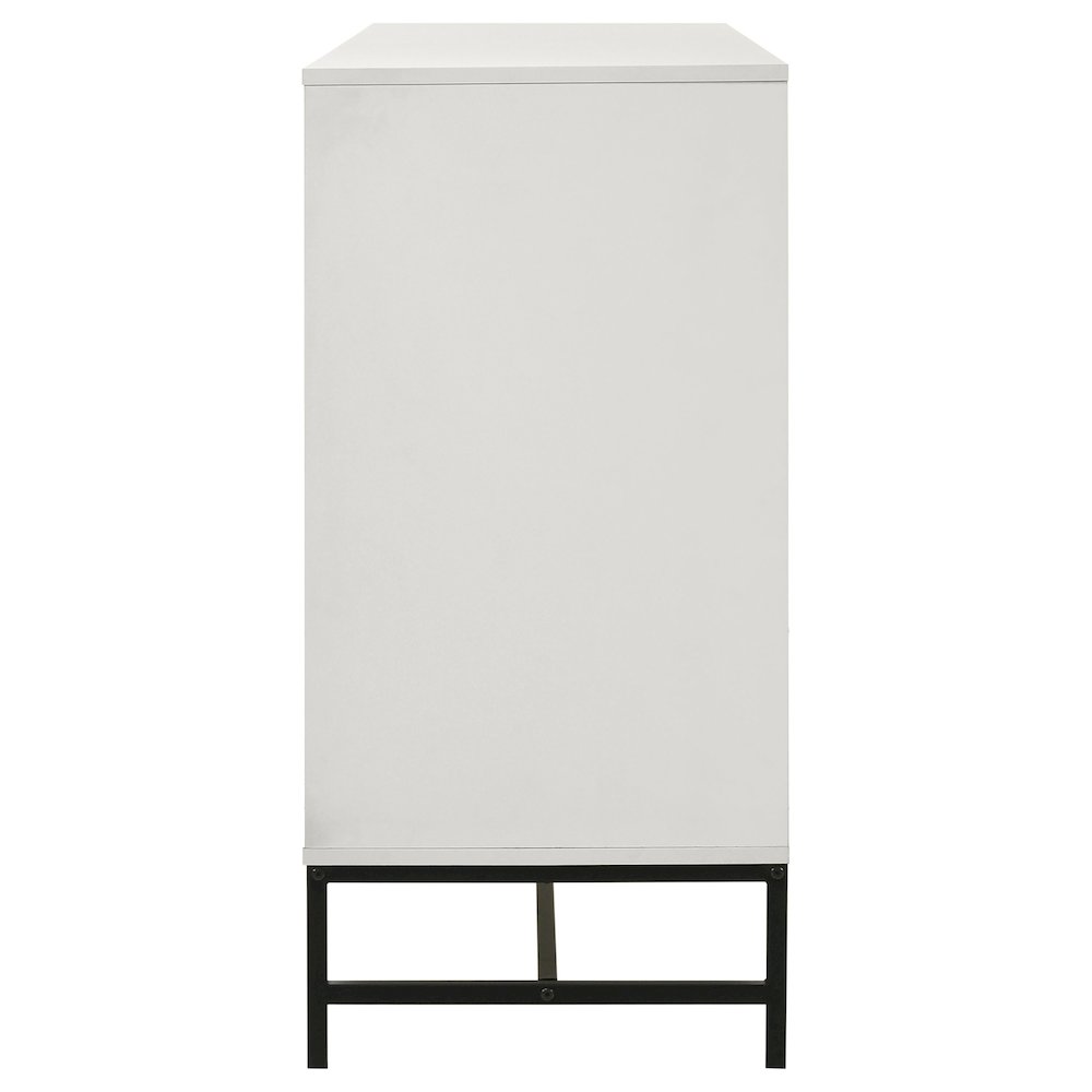 Sonora 6-drawer Bedroom Dresser White. Picture 5