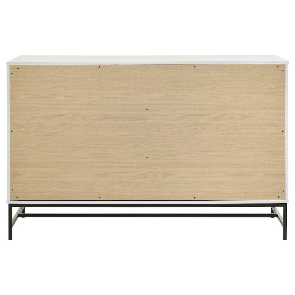 Sonora 6-drawer Bedroom Dresser White. Picture 7