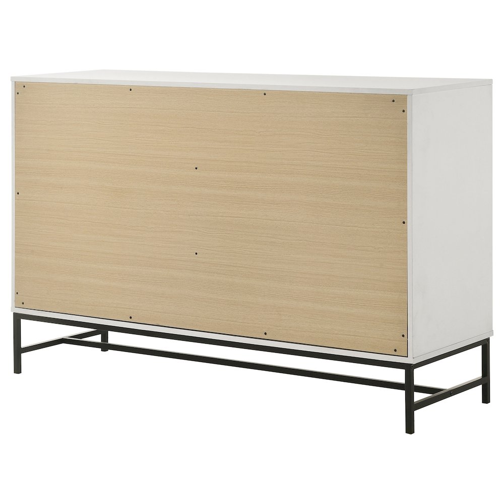 Sonora 6-drawer Bedroom Dresser White. Picture 8