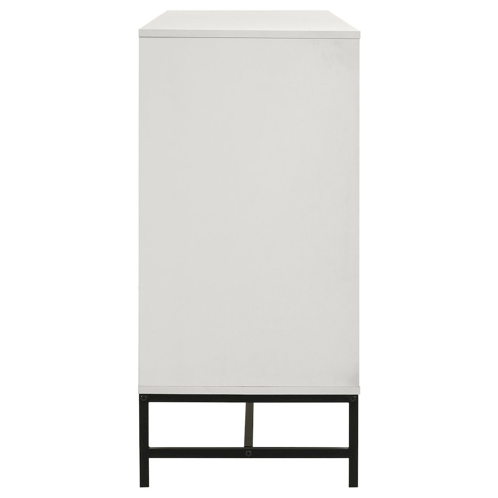 Sonora 6-drawer Bedroom Dresser White. Picture 9