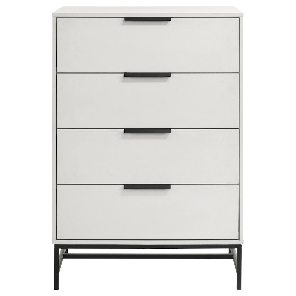 Sonora 4-drawer Bedroom Chest White. Picture 3