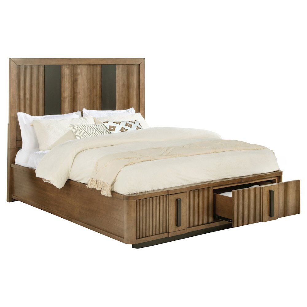 Terrace 2-drawer Eastern King Storage Bed Ash Brown. Picture 3