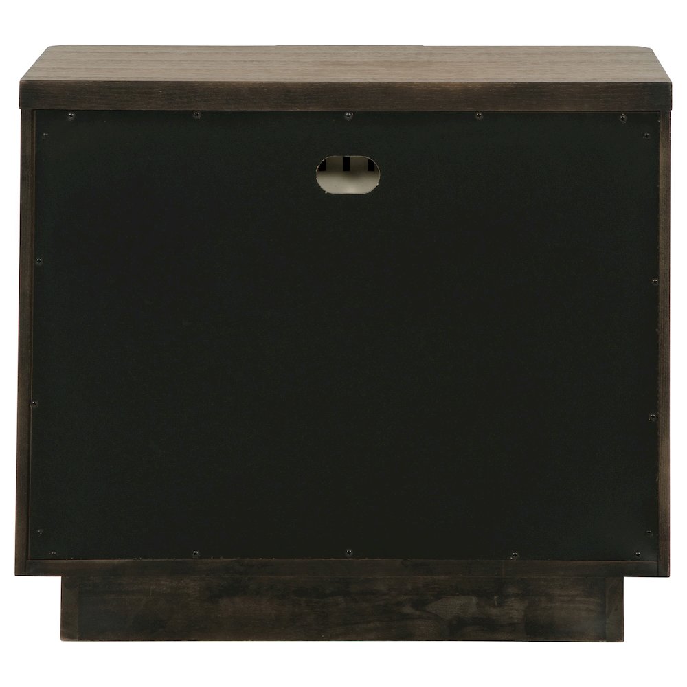 Terrace 2-drawer Nightstand Bedside Table Ash Brown. Picture 7