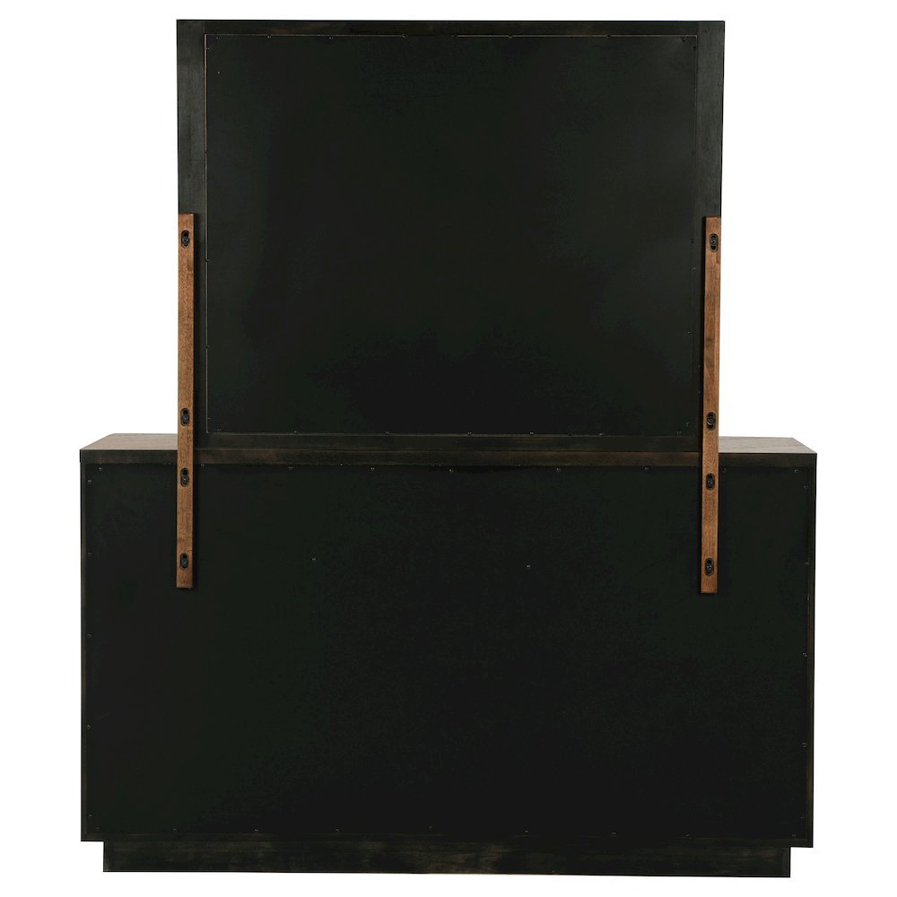 Terrace 6-drawer Dresser and Mirror Ash Brown. Picture 7