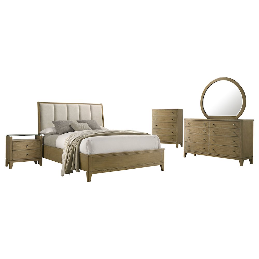 Granada 5-piece Eastern King Bedroom Set Natural Pine. Picture 1