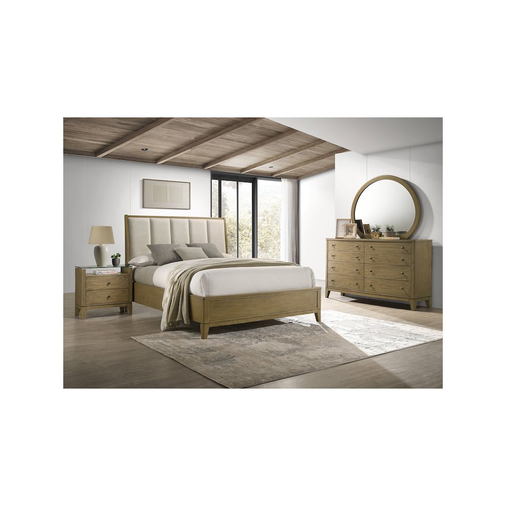 Granada 4-piece Queen Bedroom Set Natural Pine. Picture 2