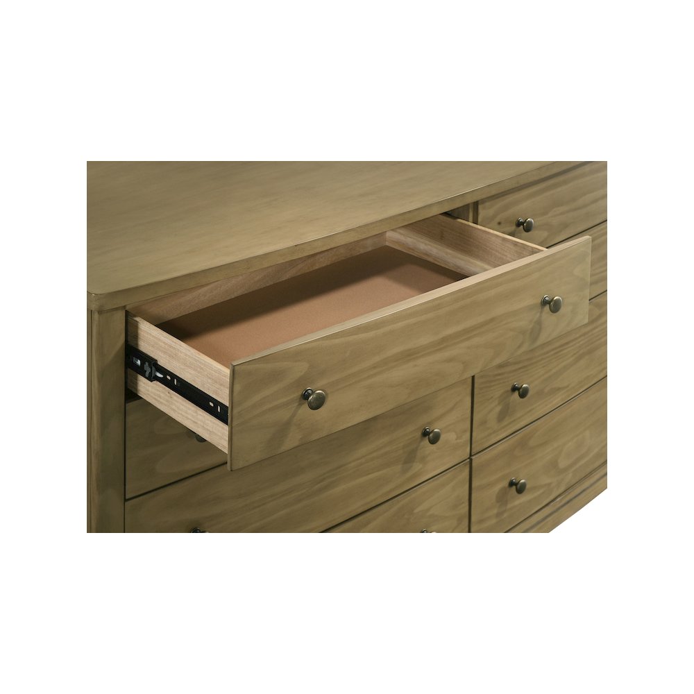 Granada 8-drawer Dresser Cabinet Natural Pine. Picture 13