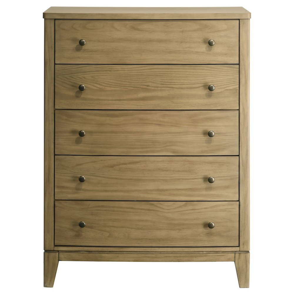Granada 5-drawer Bedroom Chest of Drawers Natural Pine. Picture 3