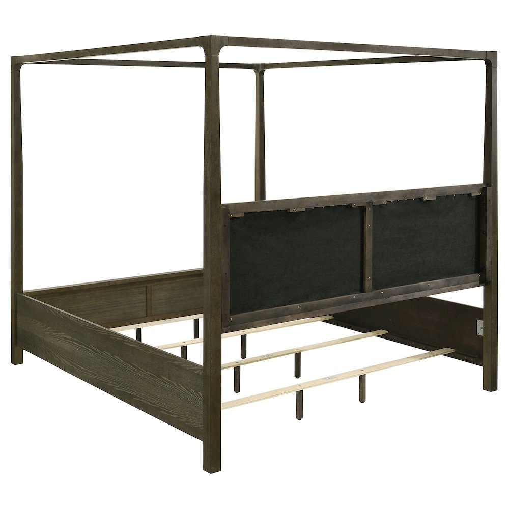 Gran Park Queen Canopy Bed Dark Cocoa. Picture 4