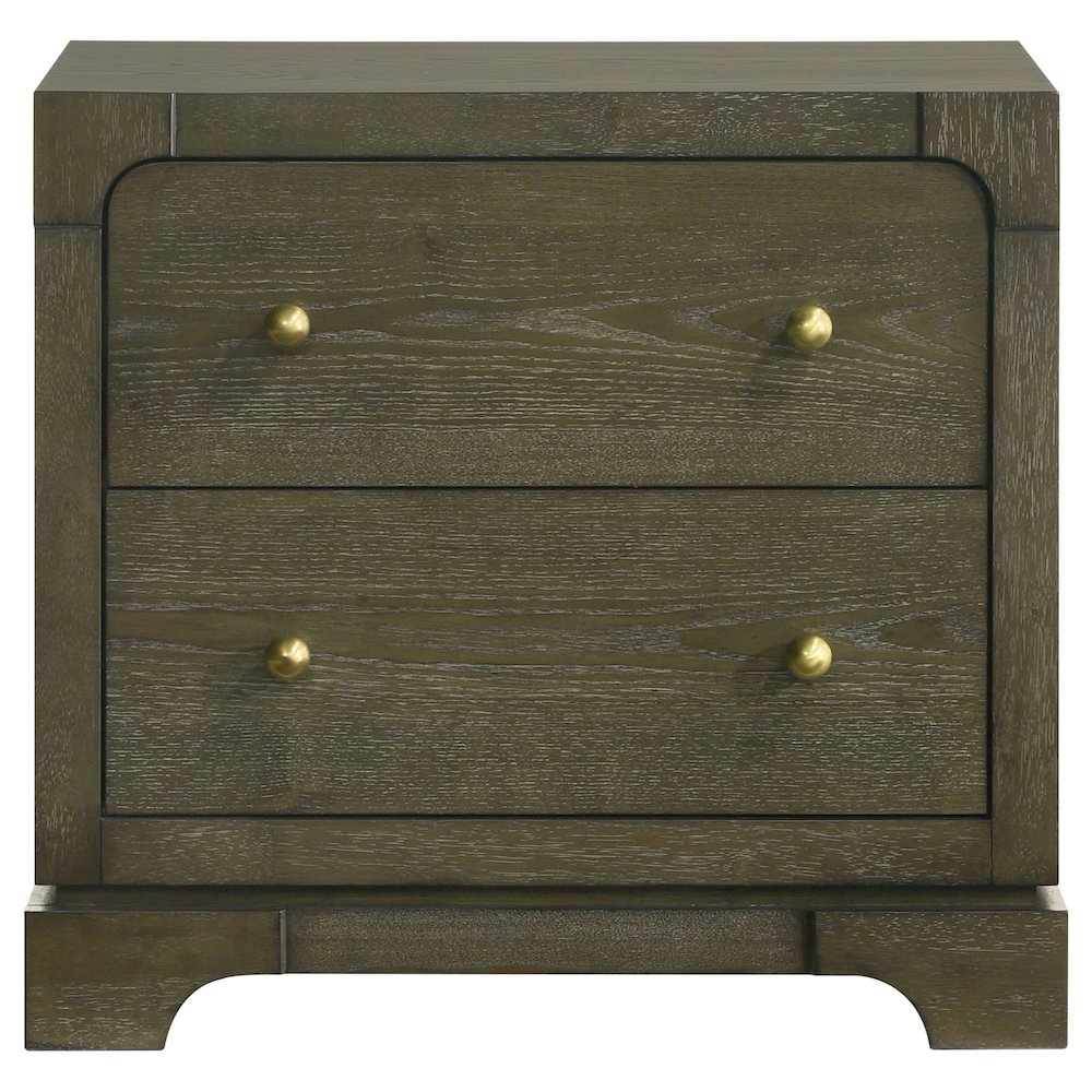 Gran Park 2-drawer Nightstand Bedside Table Dark Cocoa. Picture 3