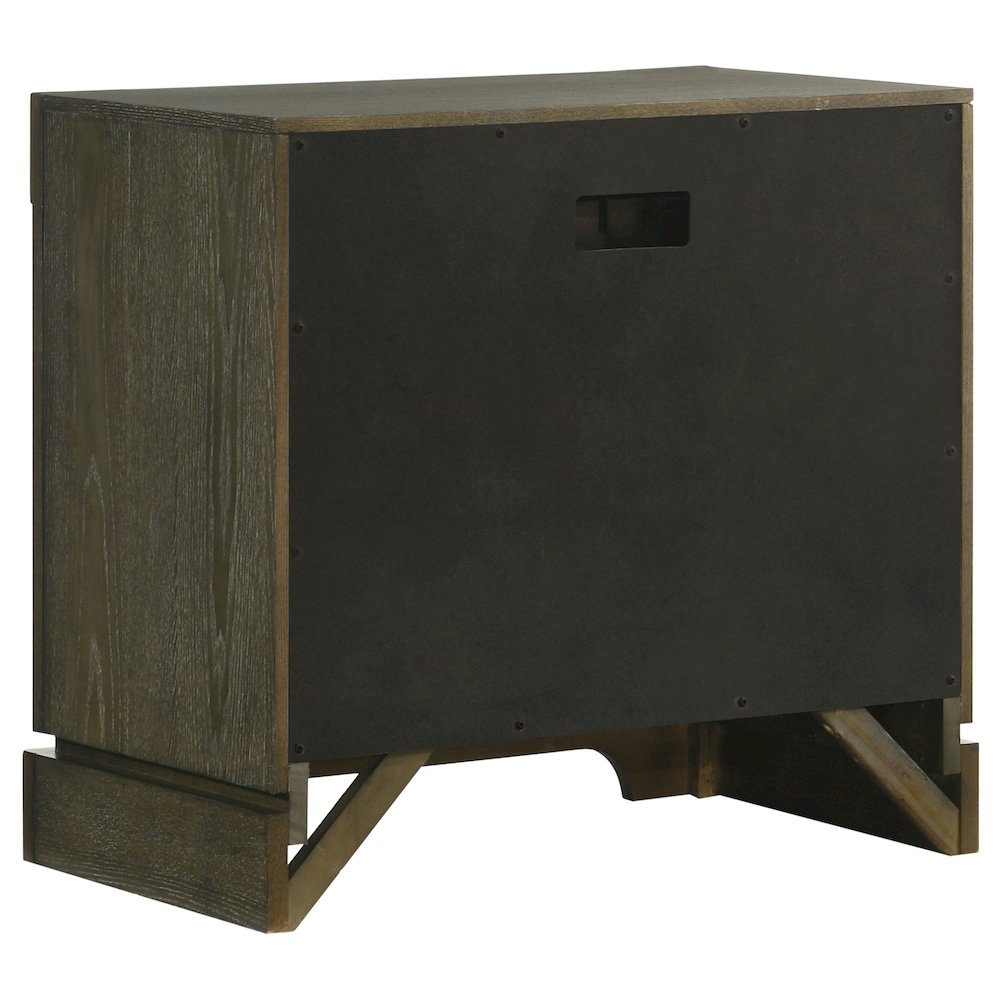 Gran Park 2-drawer Nightstand Bedside Table Dark Cocoa. Picture 6