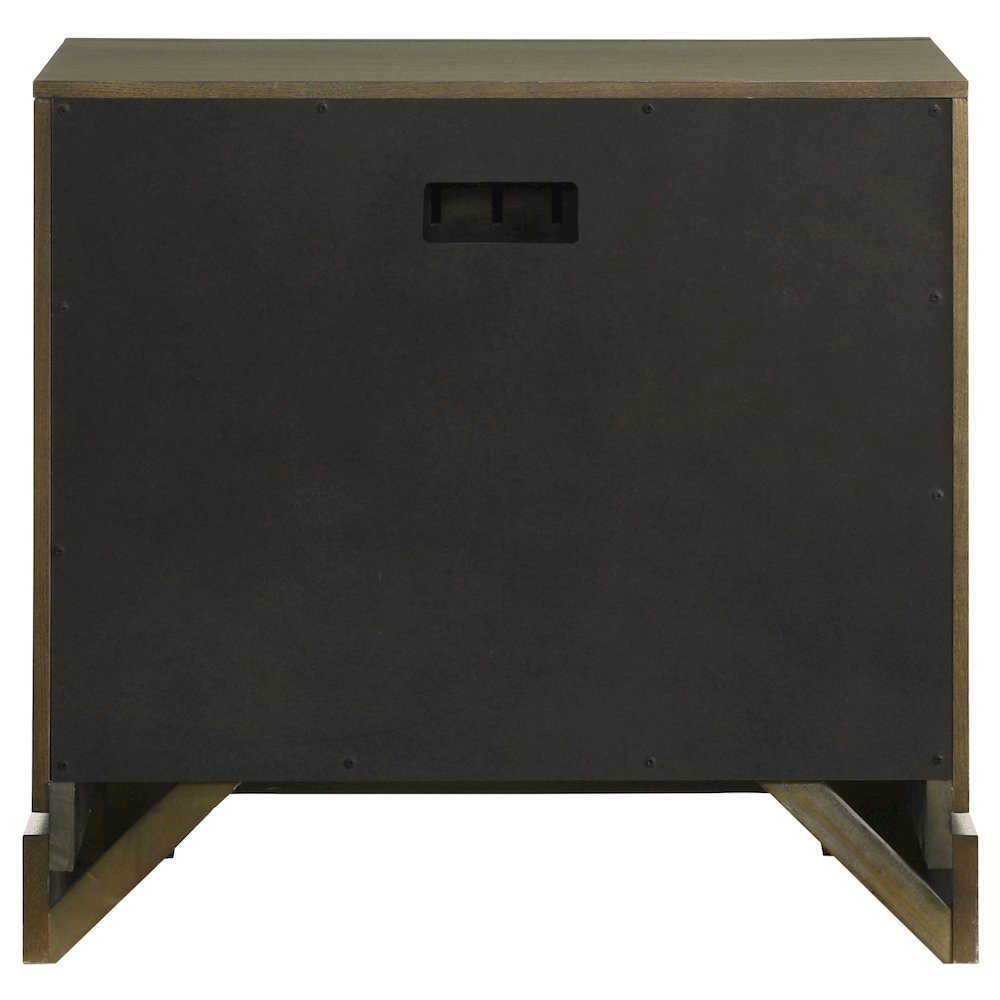 Gran Park 2-drawer Nightstand Bedside Table Dark Cocoa. Picture 7