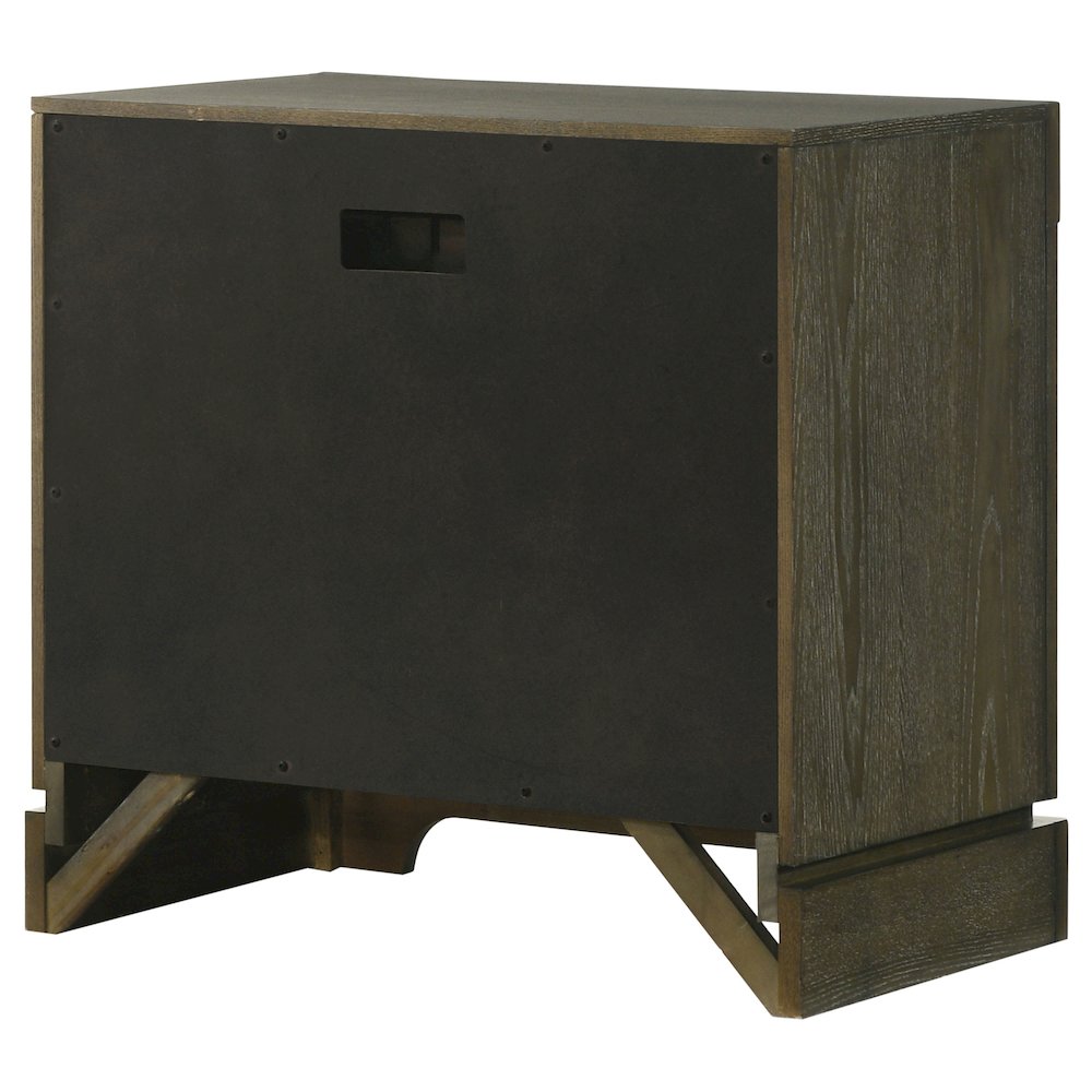 Gran Park 2-drawer Nightstand Bedside Table Dark Cocoa. Picture 8