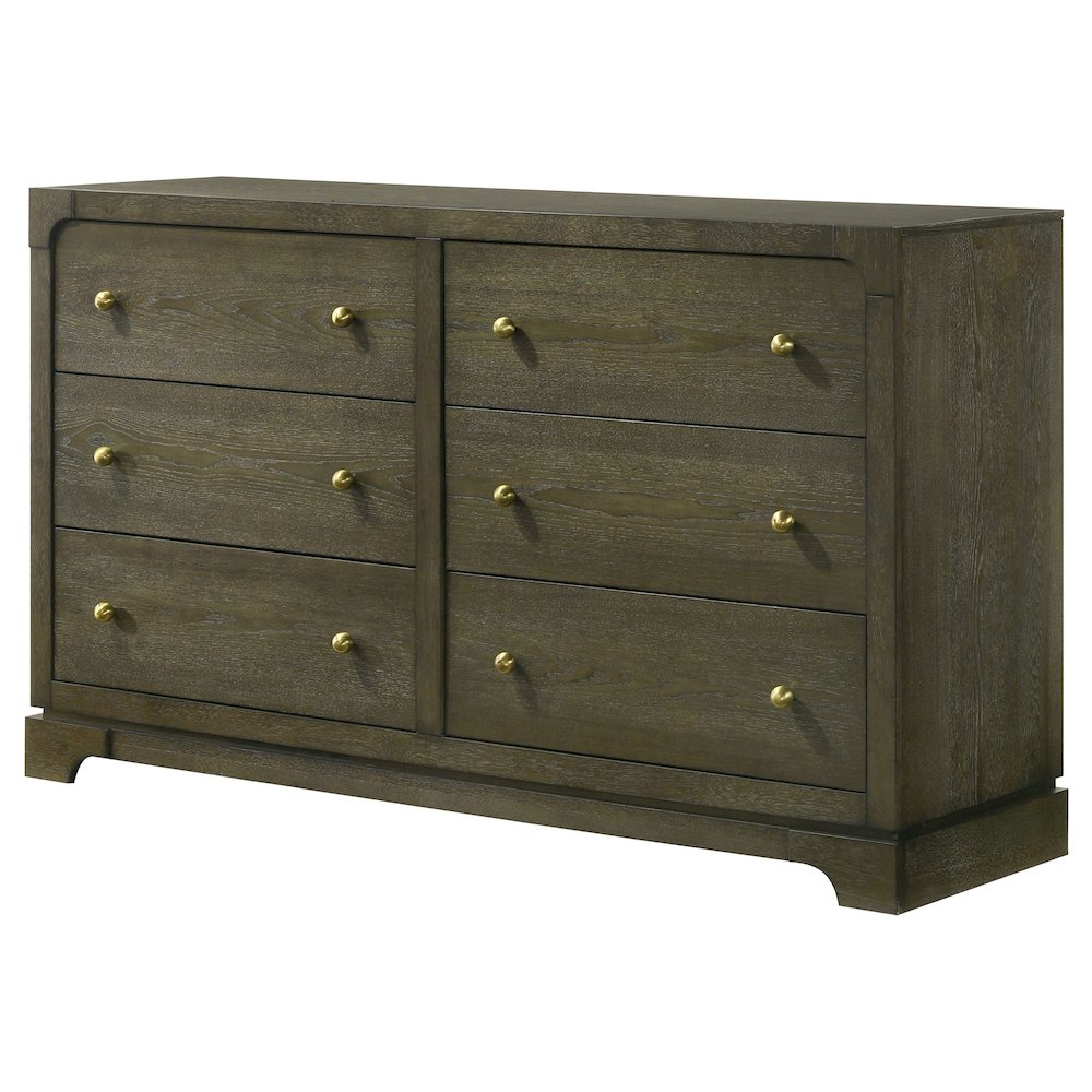 Gran Park 6-drawer Dresser Cabinet Dark Cocoa. Picture 4