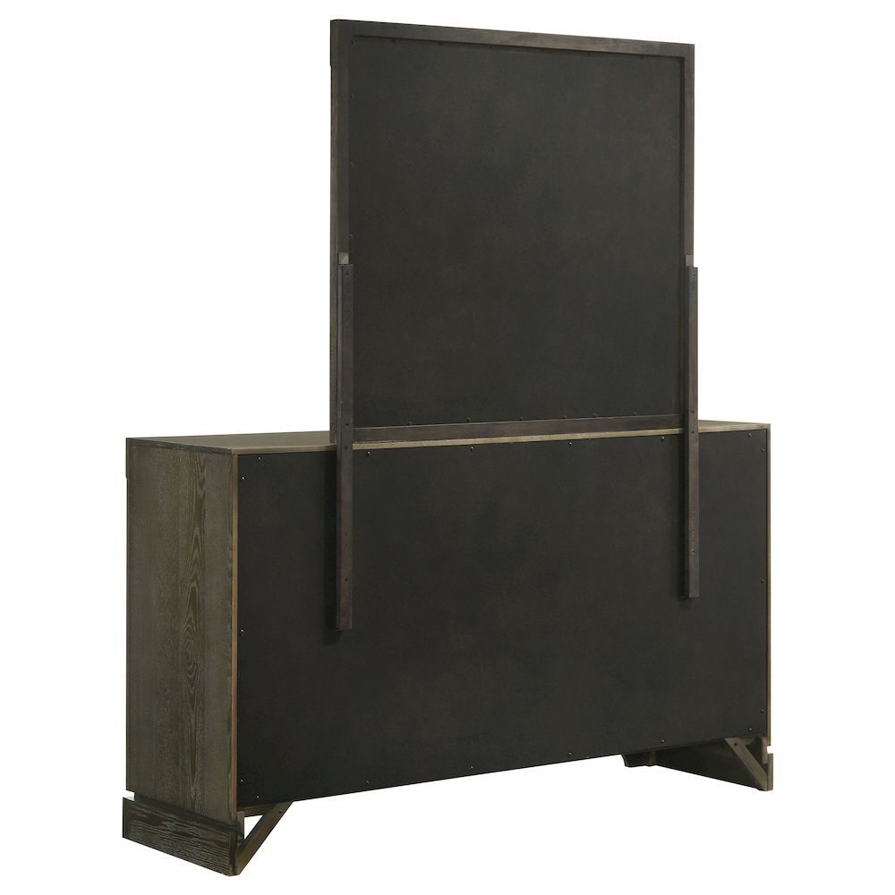 Gran Park 6-drawer Dresser and Mirror Dark Cocoa. Picture 6