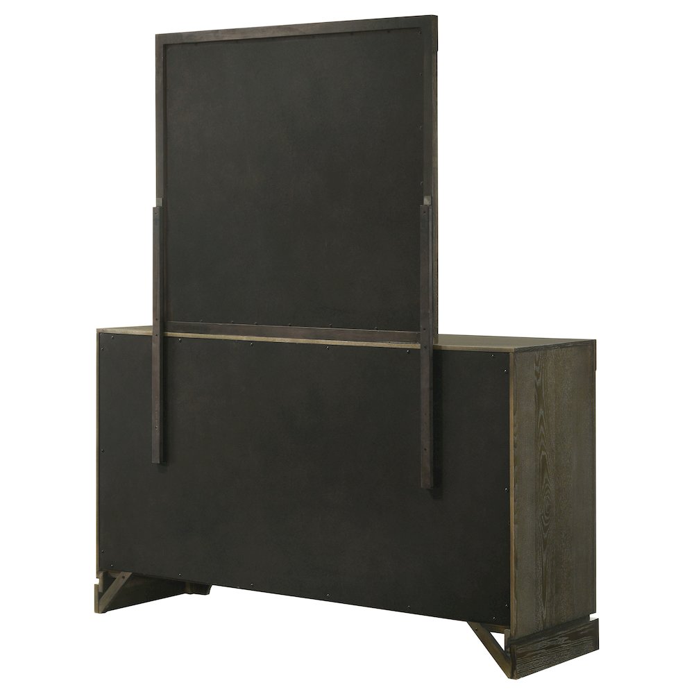 Gran Park 6-drawer Dresser and Mirror Dark Cocoa. Picture 8