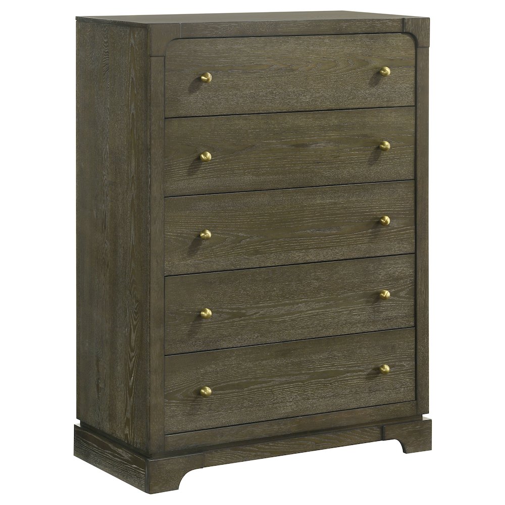 Gran Park 5-drawer Bedroom Chest of Drawers Dark Cocoa. Picture 1