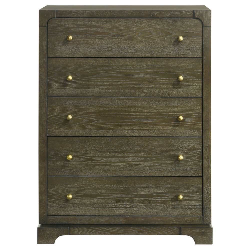 Gran Park 5-drawer Bedroom Chest of Drawers Dark Cocoa. Picture 3