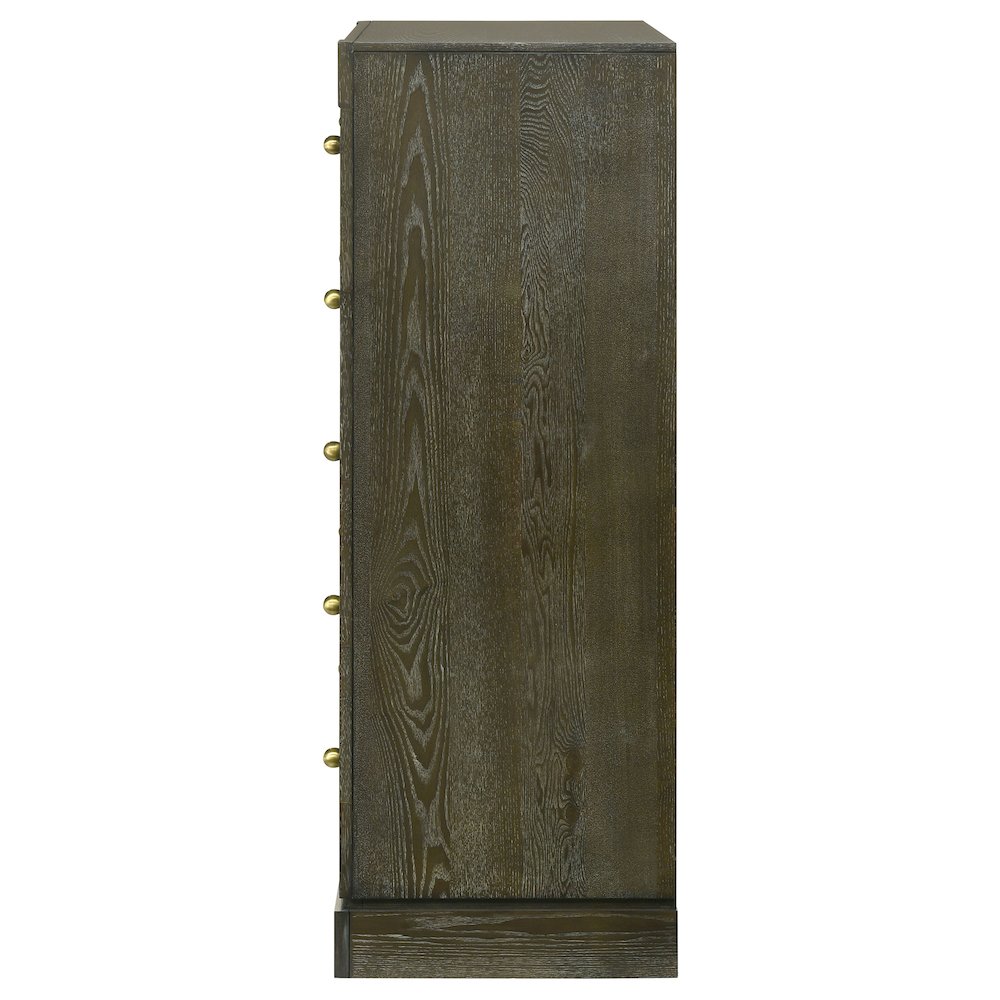 Gran Park 5-drawer Bedroom Chest of Drawers Dark Cocoa. Picture 5