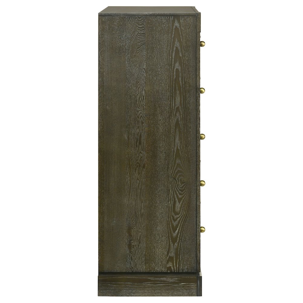 Gran Park 5-drawer Bedroom Chest of Drawers Dark Cocoa. Picture 9