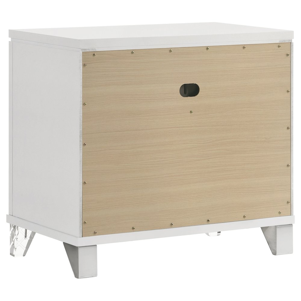 Marmore 5-piece Queen Bedroom Set White. Picture 6