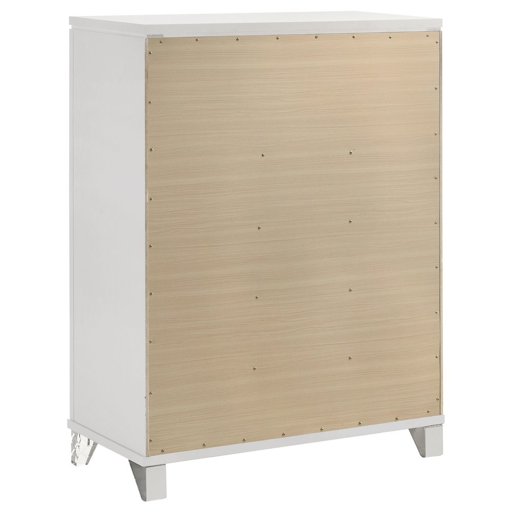 Marmore 5-piece Queen Bedroom Set White. Picture 14