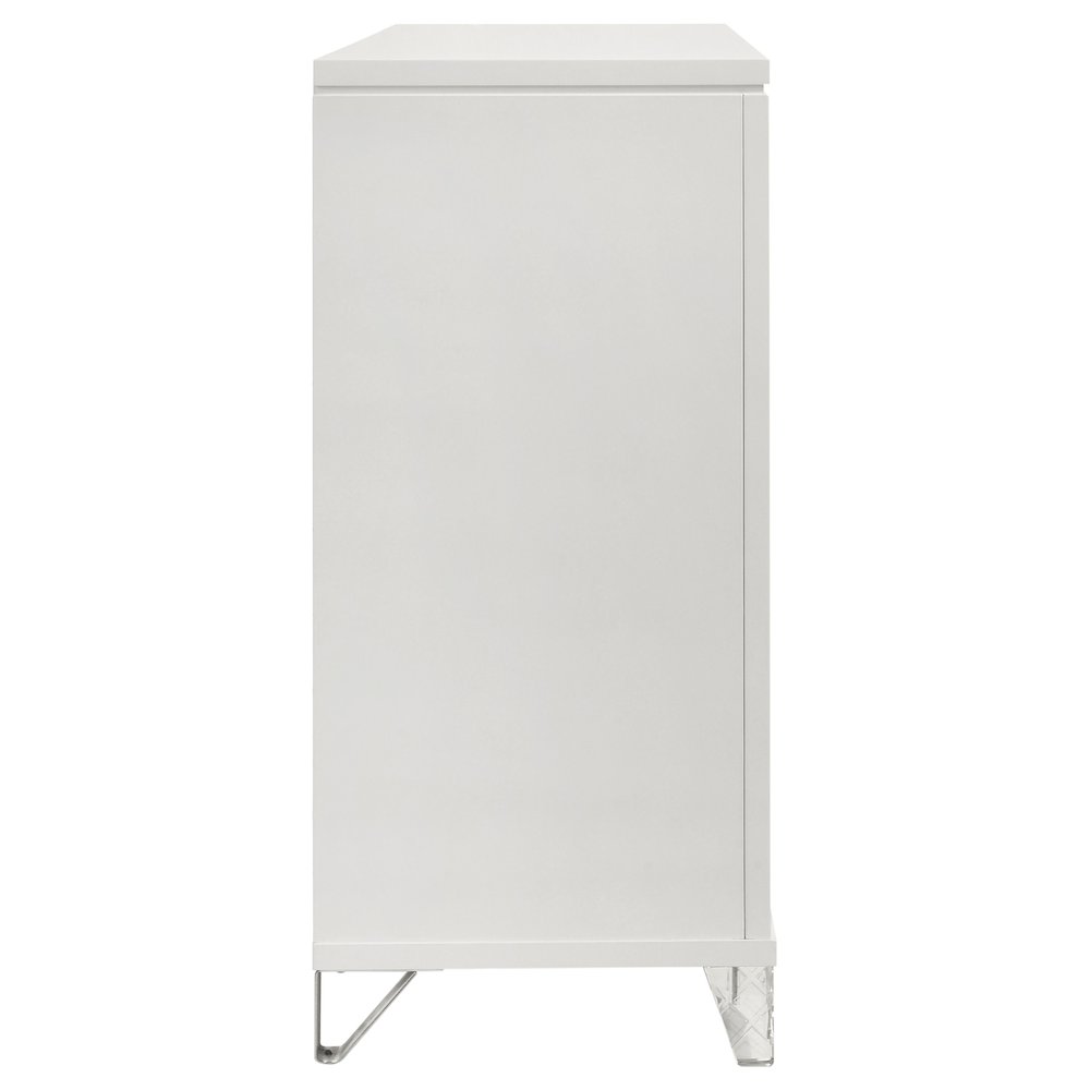 Marmore 9-drawer Dresser Cabinet White. Picture 9