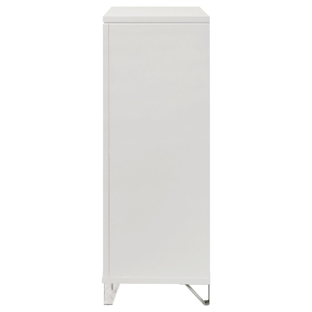 Marmore 5-drawer Bedroom Chest of Drawers White. Picture 5