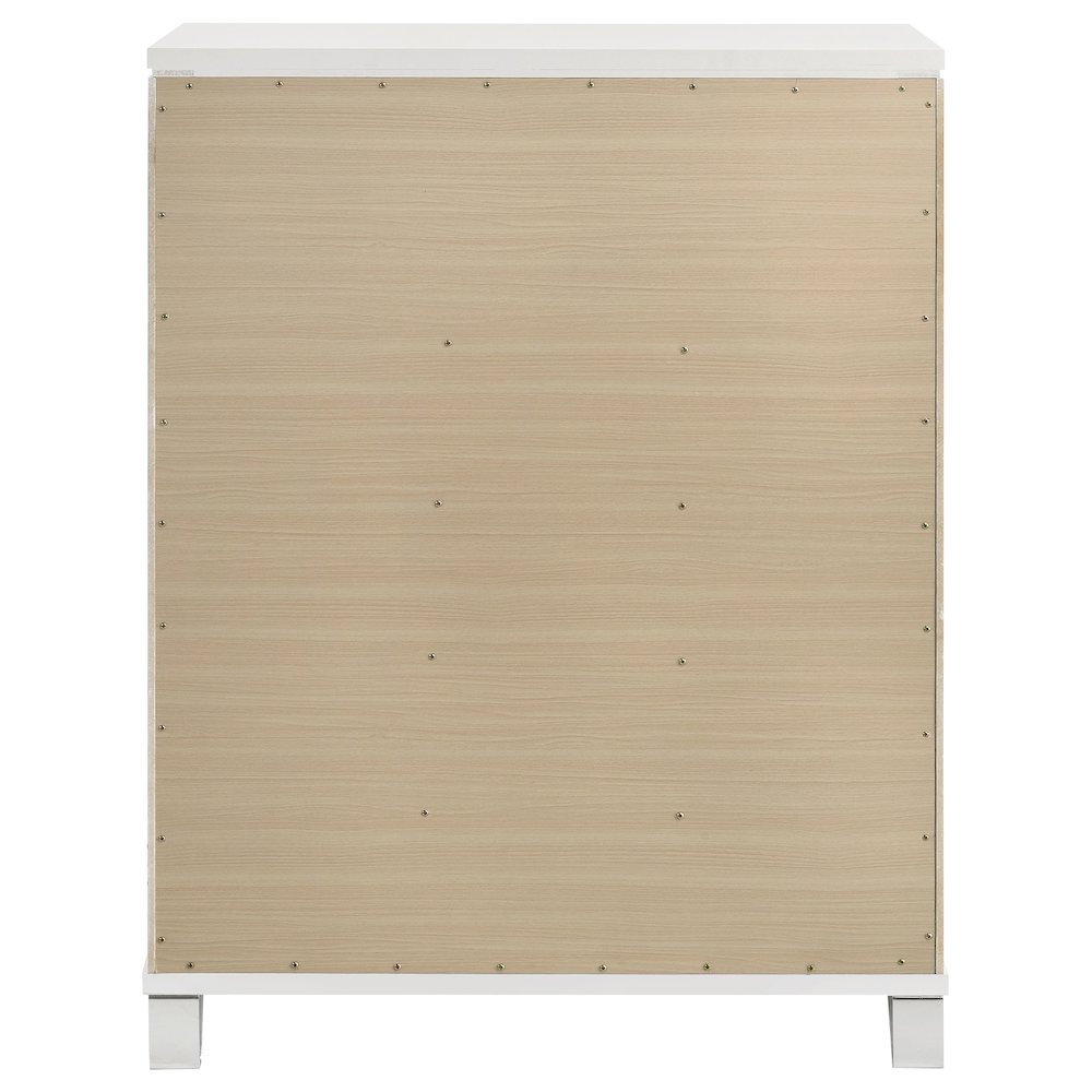 Marmore 5-drawer Bedroom Chest of Drawers White. Picture 7
