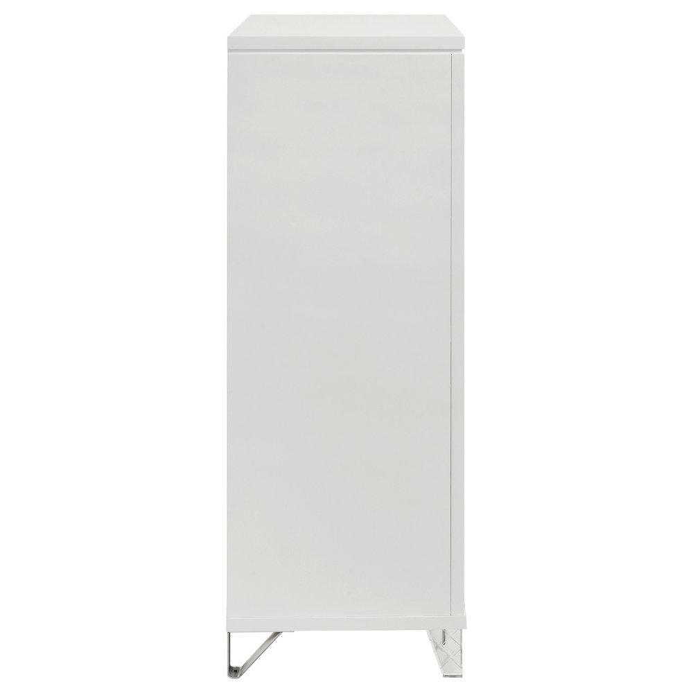 Marmore 5-drawer Bedroom Chest of Drawers White. Picture 9