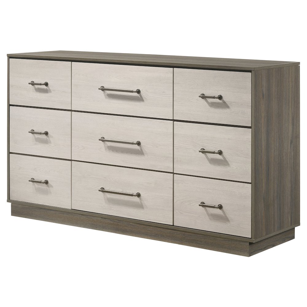 Fenwick 9-drawer Dresser Grey Oak. Picture 4