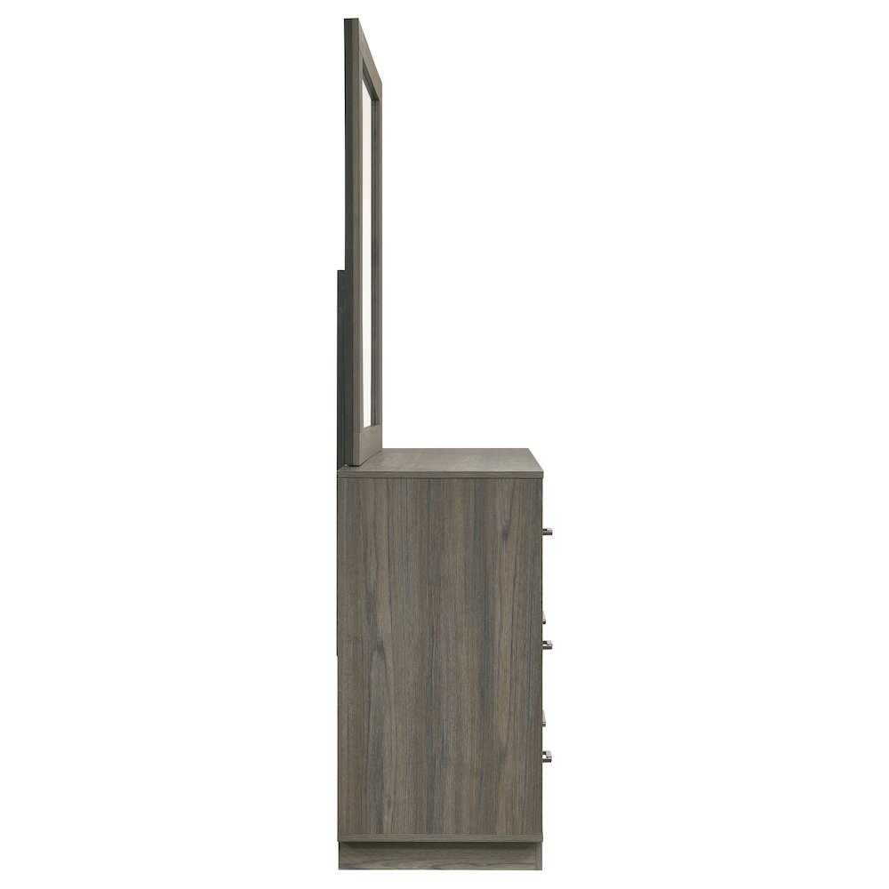 Fenwick 9-drawer Dresser with Mirror Grey Oak. Picture 9