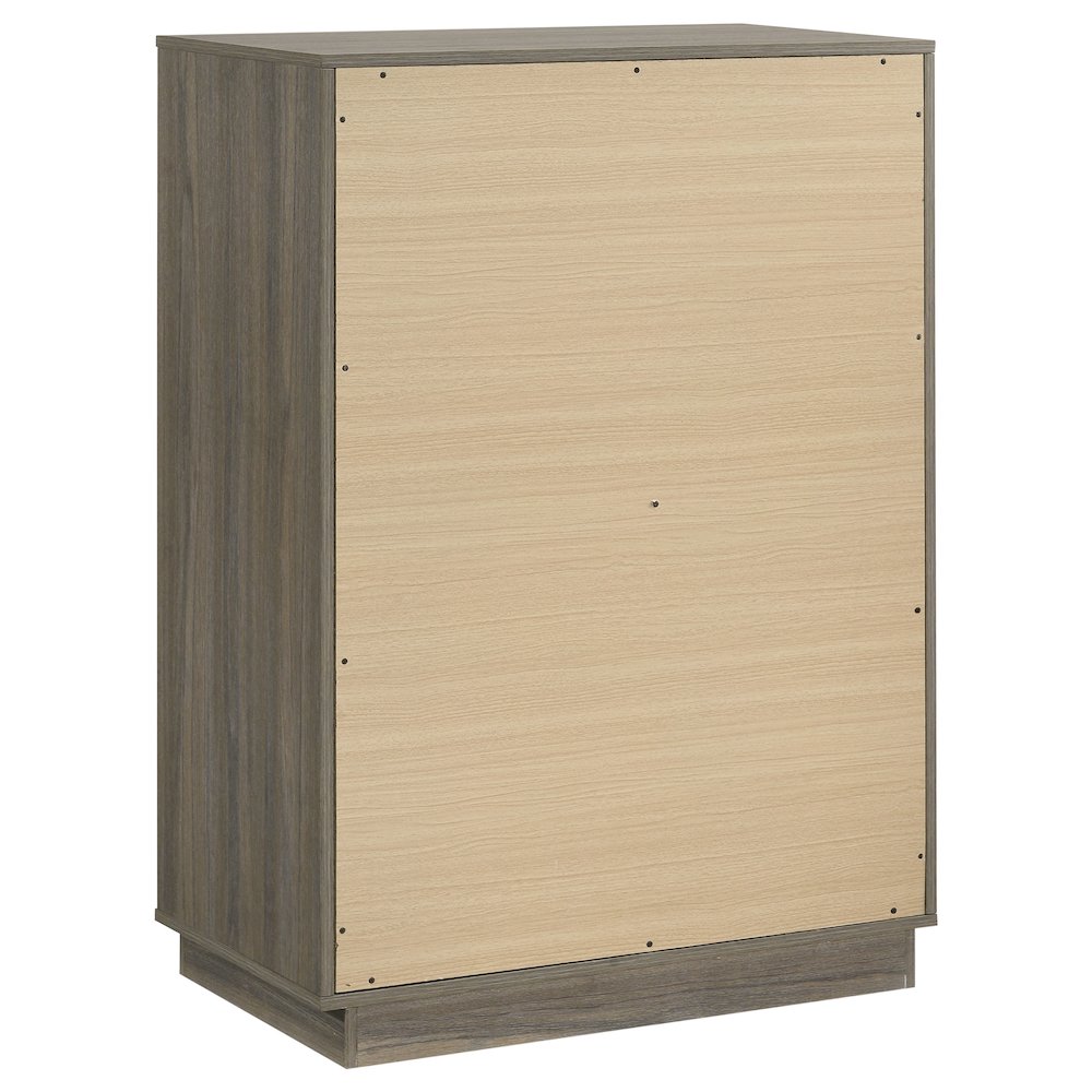 Fenwick 4-drawer Chest of Drawers Grey Oak. Picture 6