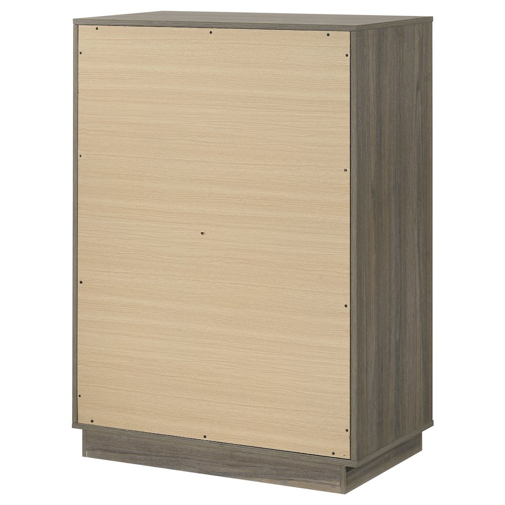 Fenwick 4-drawer Chest of Drawers Grey Oak. Picture 8