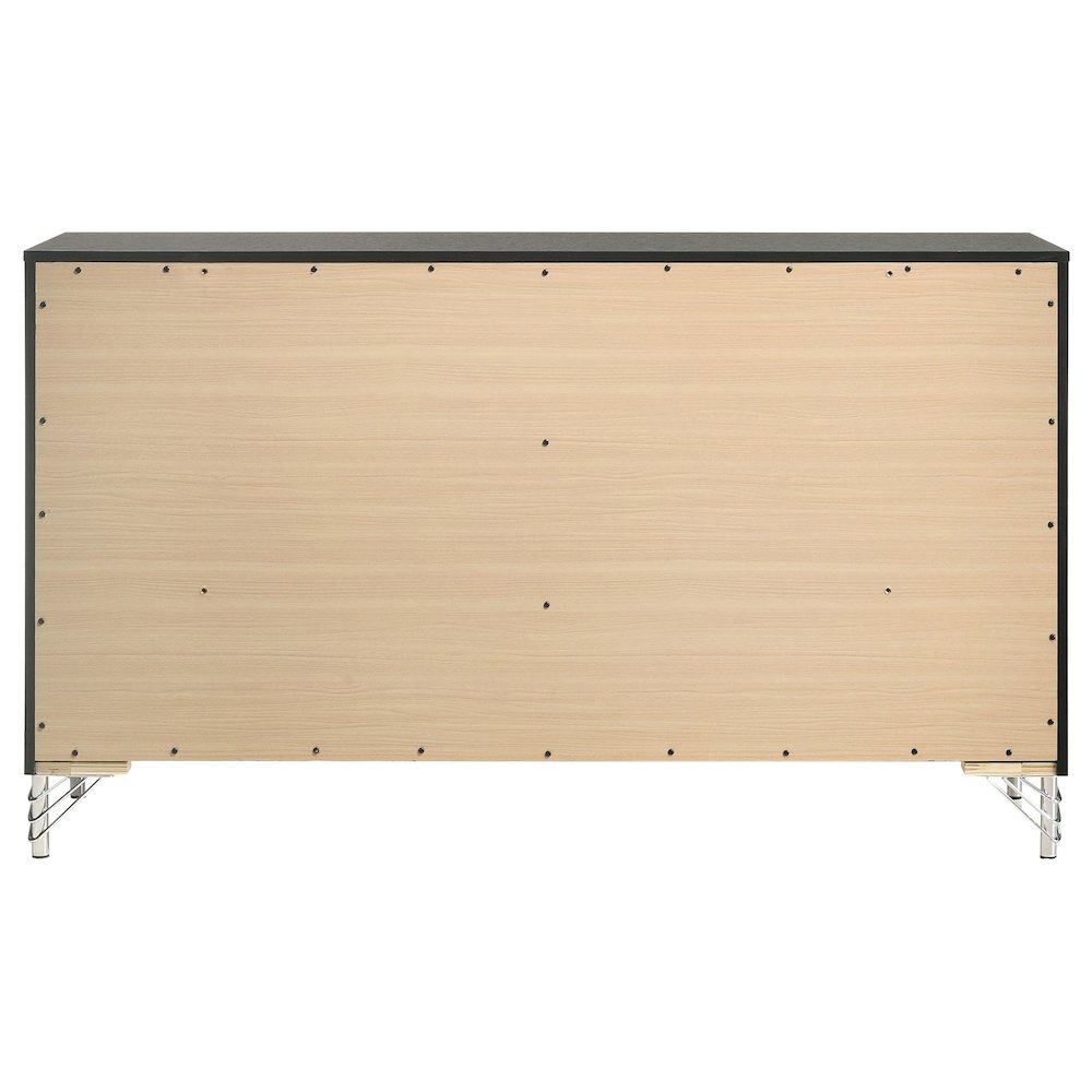 Lucia 6-drawer Dresser Cabinet Black. Picture 7