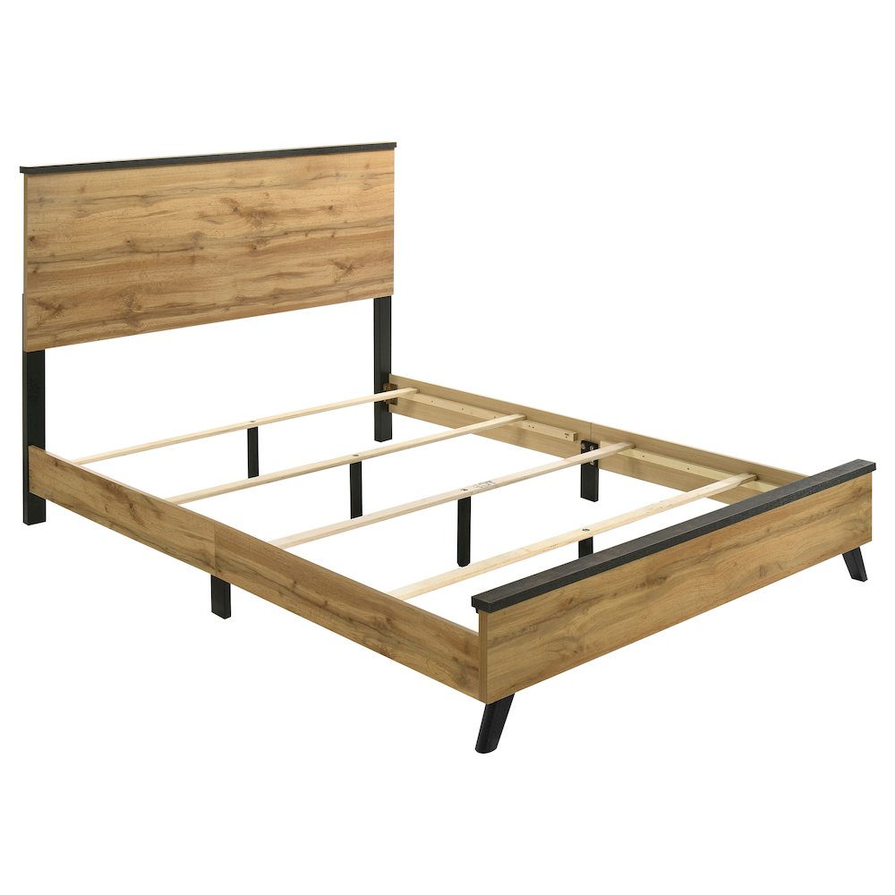Kaywood 52-inch Queen Panel Bed Natural Pine. Picture 1