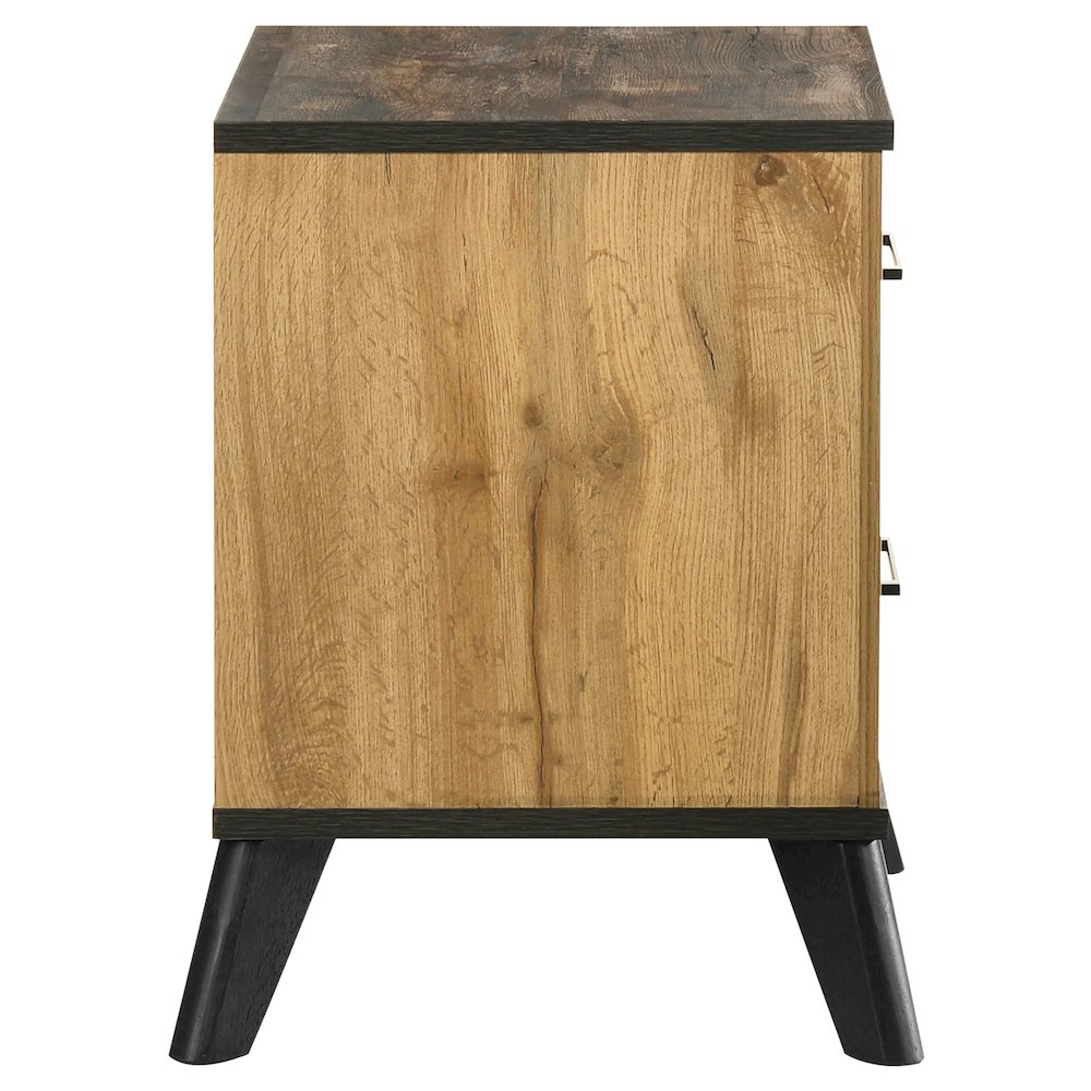 Kaywood 2-drawer Nightstand Bedside Table Natural Pine. Picture 6