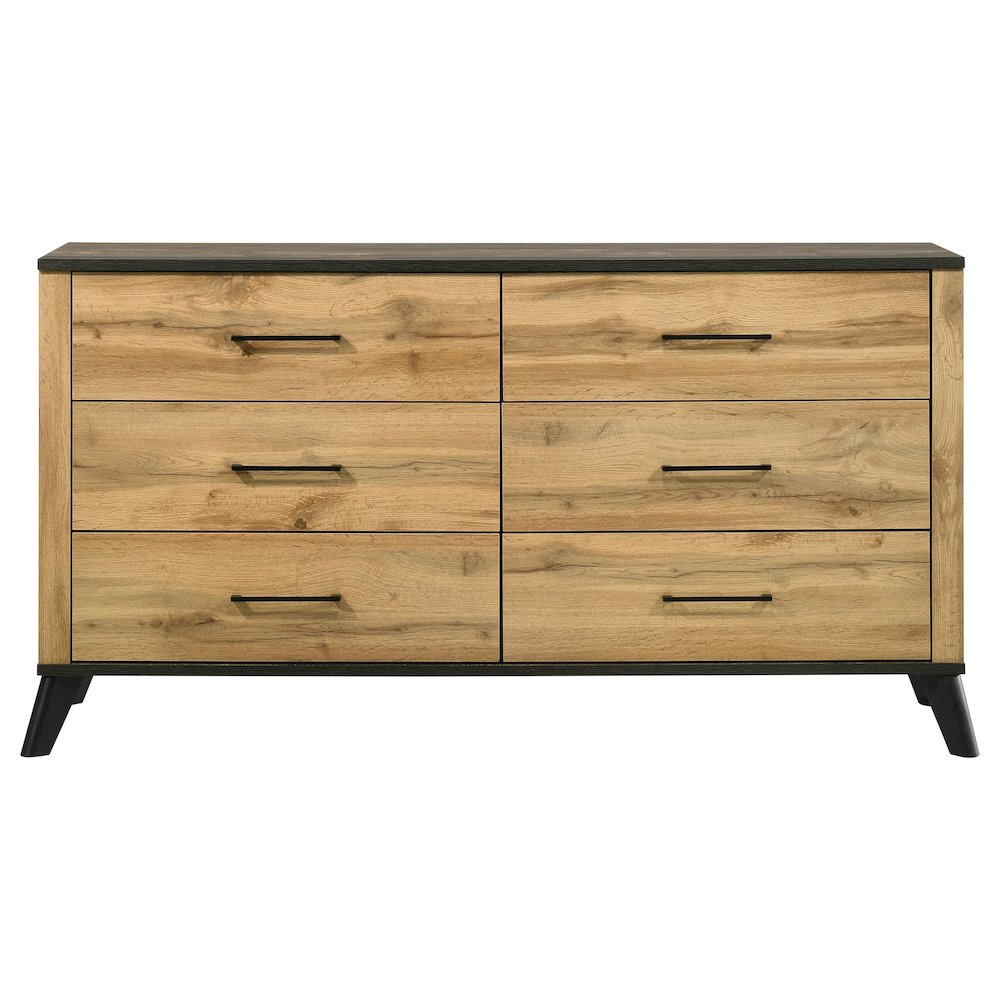 Kaywood 6-drawer Dresser Cabinet Natural Pine. Picture 3