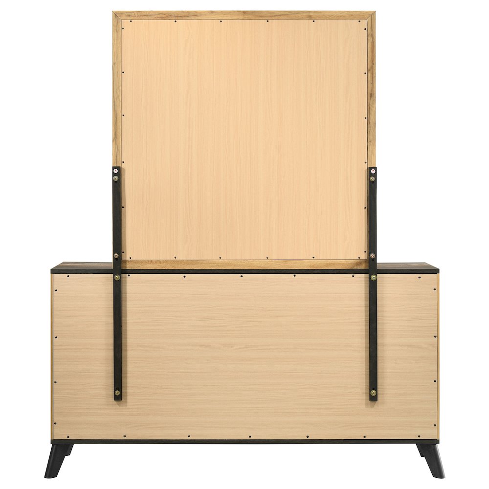 Kaywood 6-drawer Dresser and Mirror Natural Pine. Picture 7