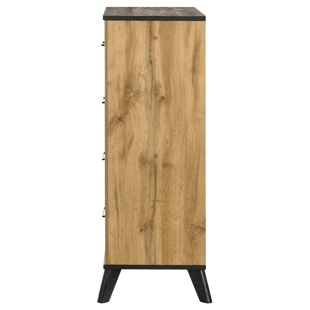 Kaywood 4-drawer Bedroom Chest of Drawers Natural Pine. Picture 5