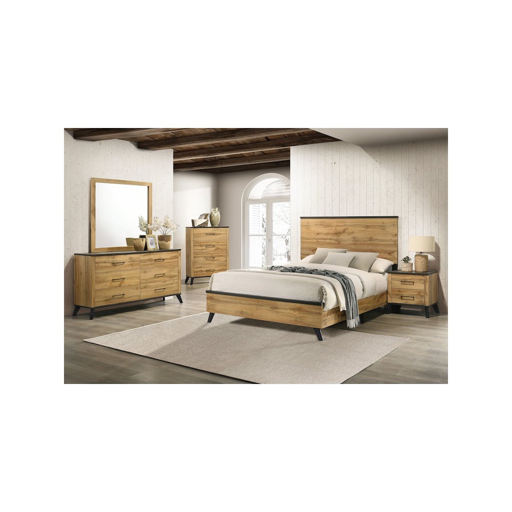 Kaywood 4-drawer Bedroom Chest of Drawers Natural Pine. Picture 12