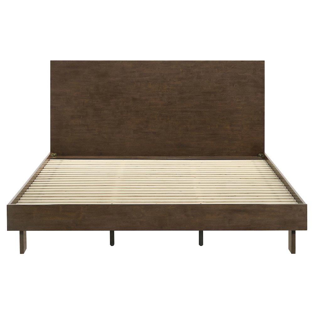 Glenwood 48-inch Eastern King Platform Panel Bed Warm Brown. Picture 4