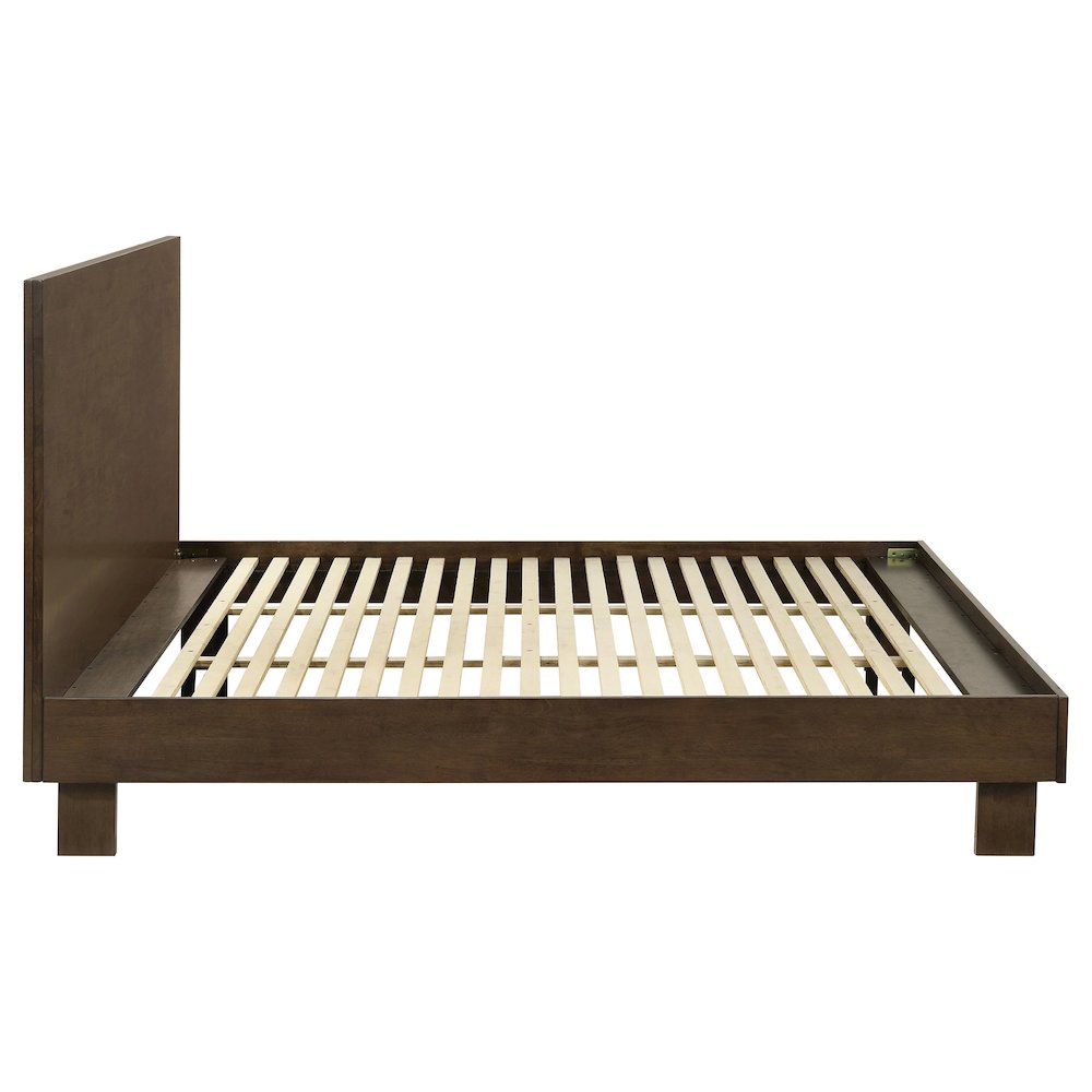 Glenwood 48-inch Eastern King Platform Panel Bed Warm Brown. Picture 6