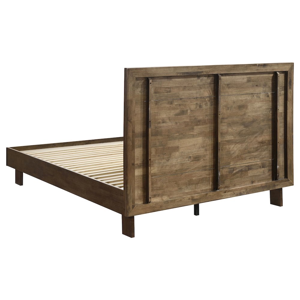 Glenwood 48-inch Queen Platform Panel Bed Warm Brown. Picture 5