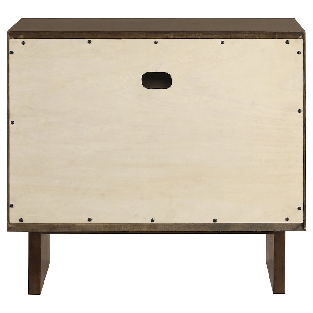 Glenwood 2-drawer Nightstand Bedside Table Warm Brown. Picture 7